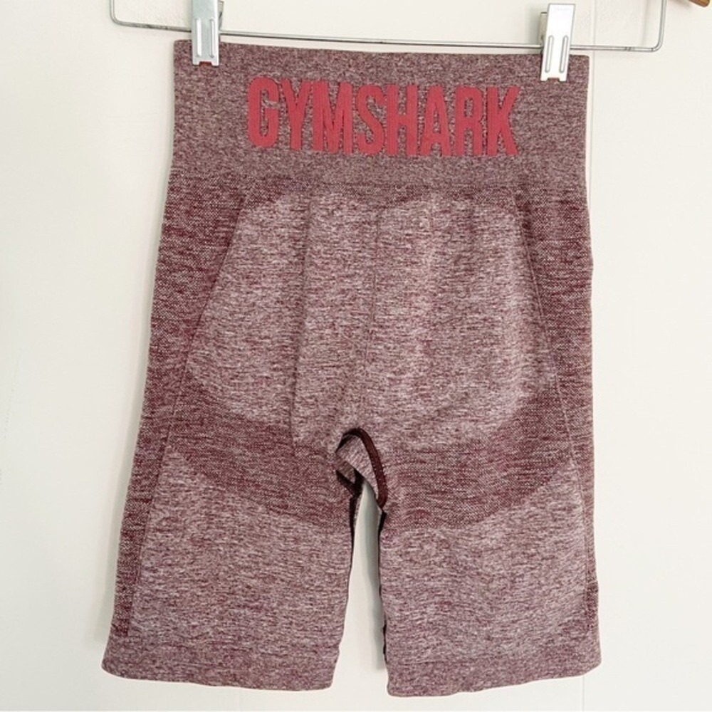 Gymshark flex cycling bike shorts maroon heather small